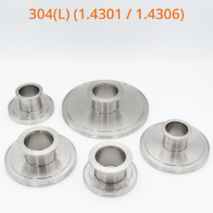 304(L) (1.4301 / 1.4306) ISO-K Adapters to KF