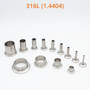 316L (1.4404) KF Flansche mit Rohransatz