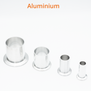Aluminium KF Flansche mit Rohransatz